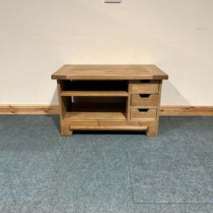 Medium Sized, French, Solid Oak, Double Sided, Coffee Table/TV Unit. (TV190)
