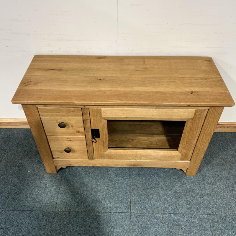 (TV217) Restored Multiyork Solid Oak TV Unit - Extra Large - Image 5