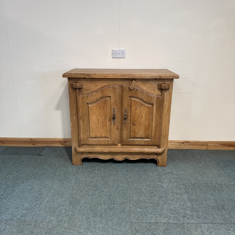 (S301) Restored French Distressed Solid Oak Sideboard - Small
