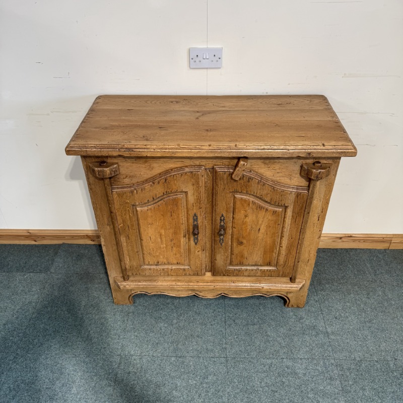 (S301) Restored French Distressed Solid Oak Sideboard - Small - Image 6