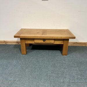 Medium Sized, French, Solid Oak, Coffee Table. (CT153)
