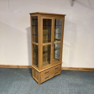 Large, Solid Oak, Glazed Display Unit. (DU144)