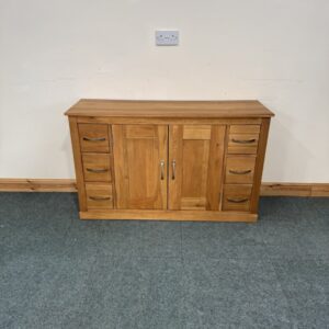 Medium Sized, Slim, Oak Sideboard. (S292)