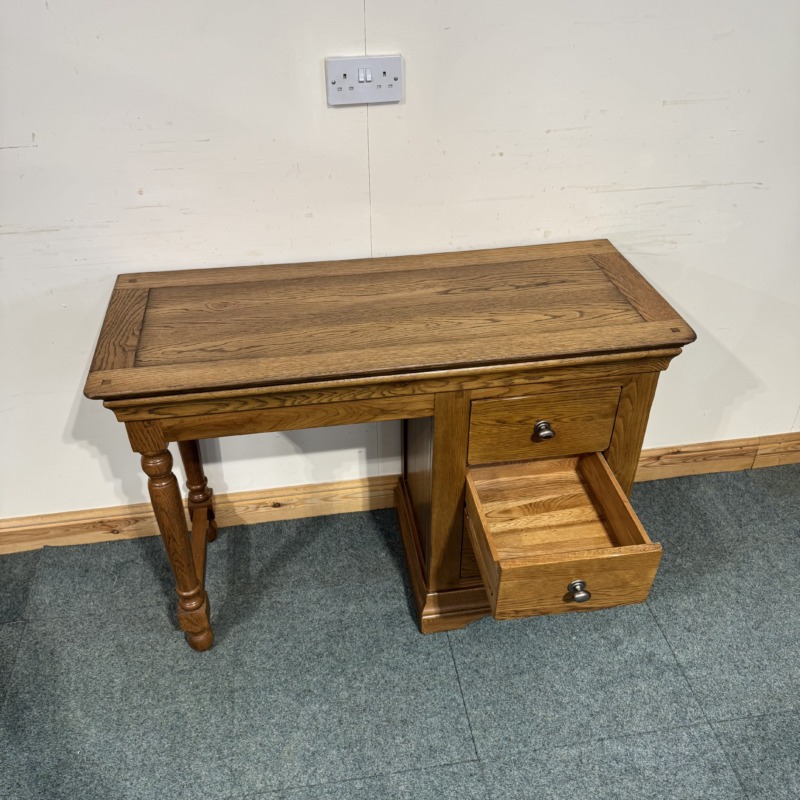 (CD276) Restored Oak Dressing Table - Medium - Image 3