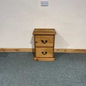 Small, Rustic Solid Pine Bedside. (BS192)
