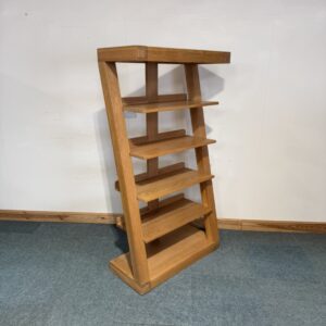 (BC245) Restored Solid Oak Z Bookcase - Medium